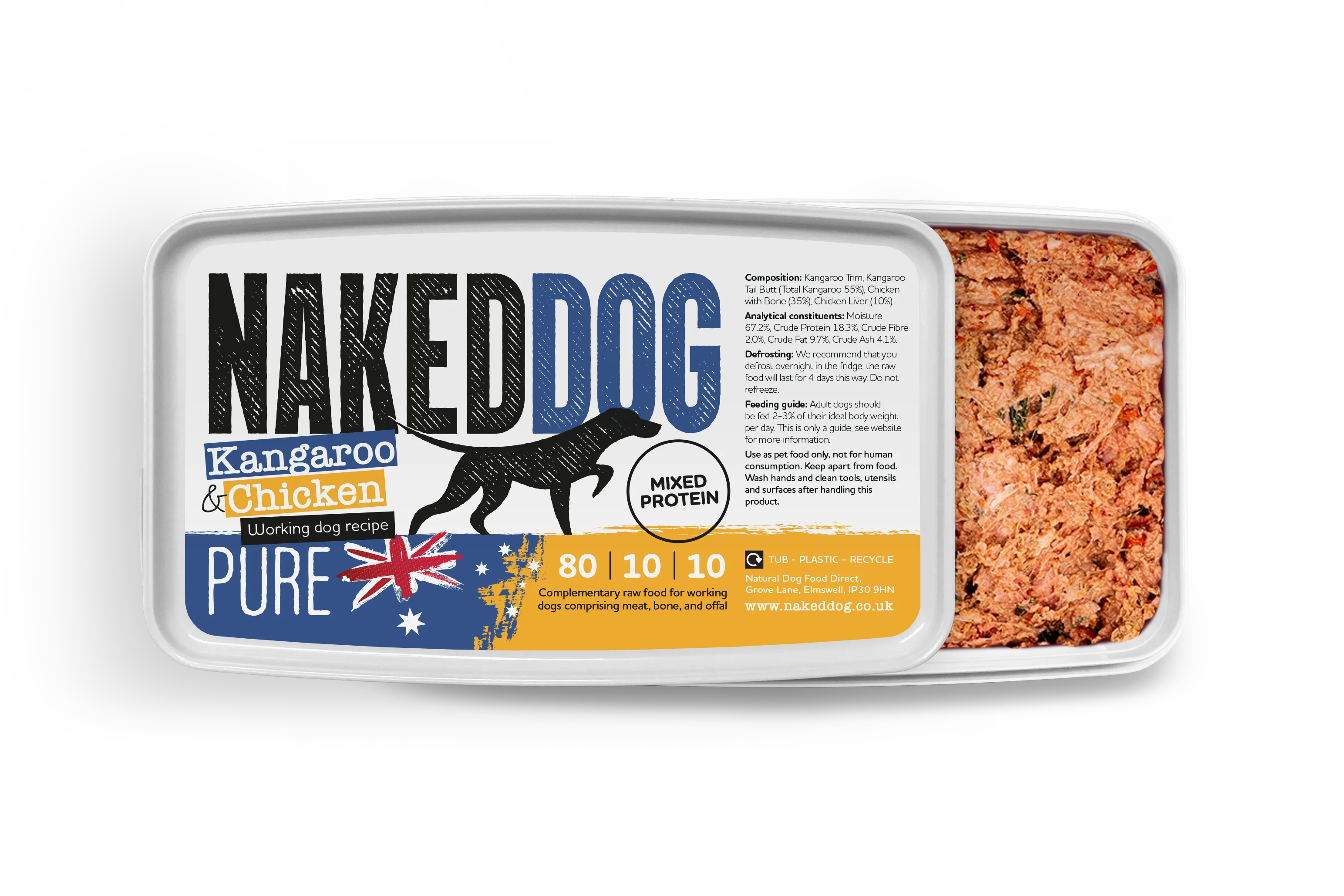 Raw Meals for Dogs - 80/10/10 Pure